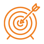 Icon von einer Zielscheibe