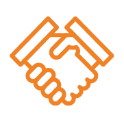 Icon von einem Handschlag